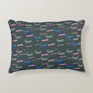 Alligator Pattern Decorative Cushion