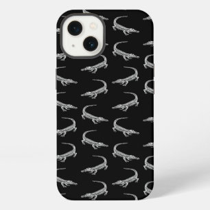 Alligator Pattern Vintage Art Alligators Design iPhone 13 Case