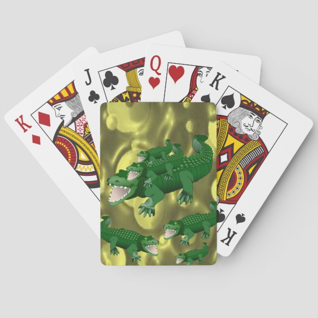 Alligator Playing Card Deck (Back)
