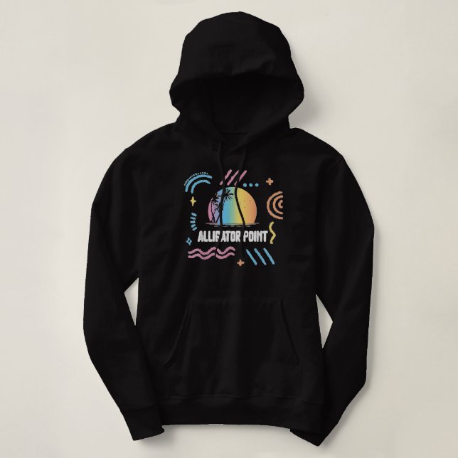 Alligator Point Florida Vacation Family Matching t Hoodie (Design Front)