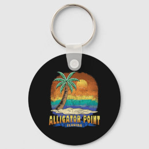 Alligator Point Florida Vintage Distressed Souveni Key Ring