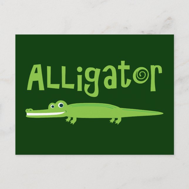 Alligator Postcard (Front)