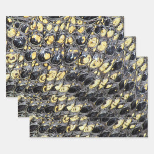"Alligator Skin" Wrapping Paper Sheets