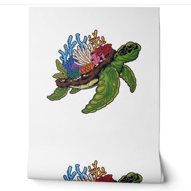 Alligator Snapping Red-Eared Slider Tortoise Wallpaper (Unrolling)