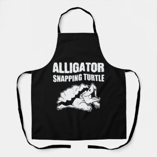 Alligator Snapping Turtle Animal Biologist Gift Apron