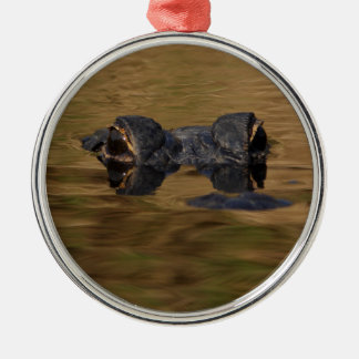 alligator surfacing metal tree decoration