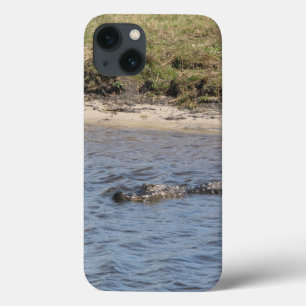 Alligator Swimming in Water Nature Wildlife Photo iPhone 13 Case