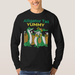 Alligator Tail Drinking Teams Bar Humourous T-Shirt