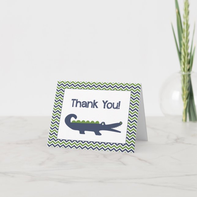 Alligator Thank You Cards (Front)