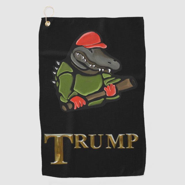 ALLIGATOR TRUMP 2025 GOLF TOWEL (Front)