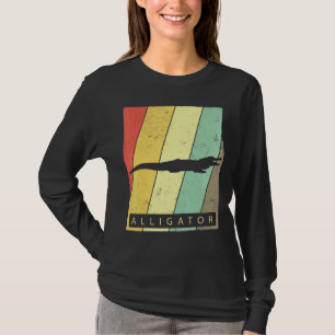 Alligator Vintage Retro Poster Animal T-Shirt