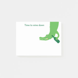Alligator Wine Post-it Notes
