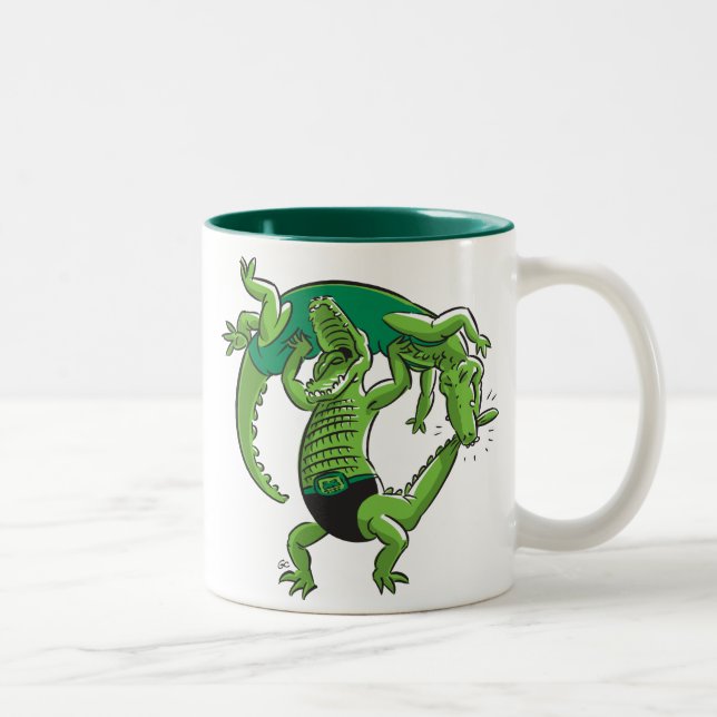 Alligator Wrestling Mug (Right)
