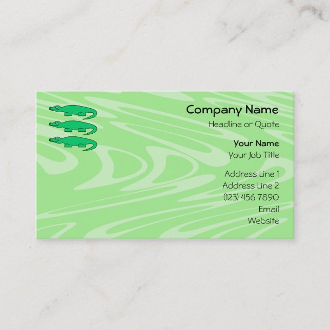Alligators. Business Card (Front)