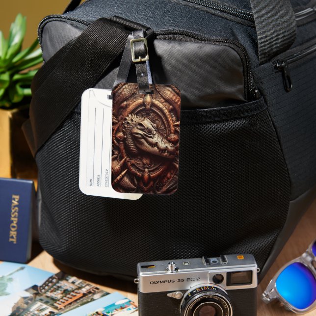 Alligator's Embrace Luggage Tag (Front & Back)