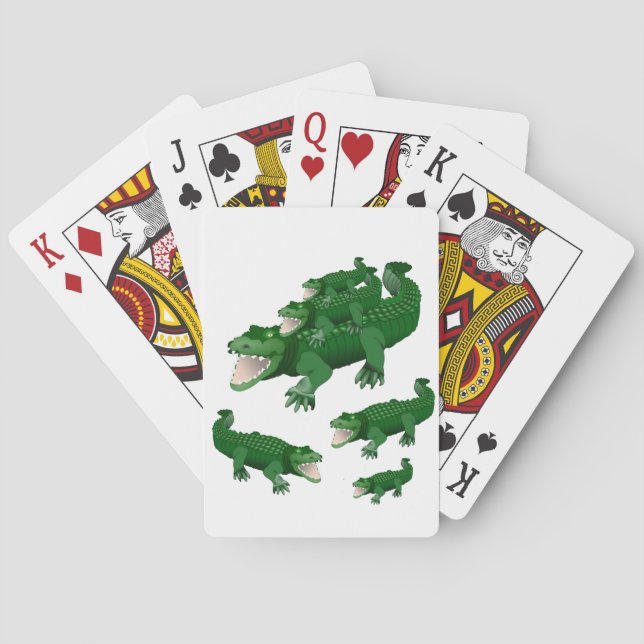 Alligators Playing Card Deck (Back)
