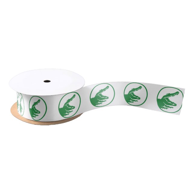 Alligators ribbon satin ribbon (Spool)