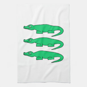 Alligators. Tea Towel