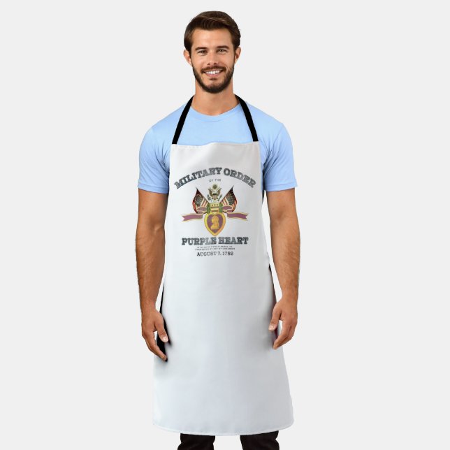 Allin Grey "PURPLE HEART" All-Over Print Apron (Worn)