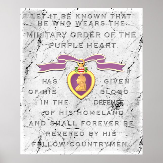Allin Grey White Stone "PURPLE HEART" Poster (Front)