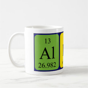 Alline periodic table name mug