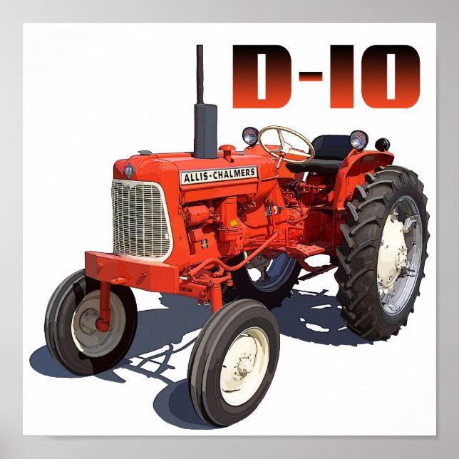 Allis Chalmers D-10 Tractor Poster (Front)