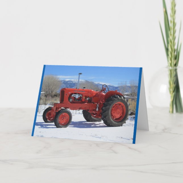Allis Chalmers WD45 1955 Tractor Greeting Card (Front)