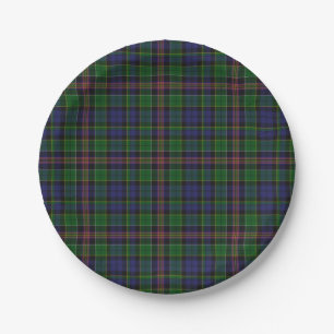 Allison Clan Tartan Plaid Paper Plate
