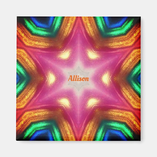 ALLISON ~ Gleaming Abstract ~ Personalised ~ Magnet (Front)