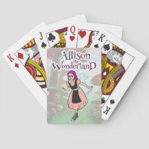 Allison in Wonderland Playing Cards