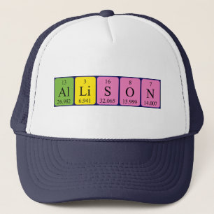 Allison periodic table name hat