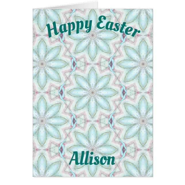 ALLISON ~ Personalised Easter card pattern ~ (Front)