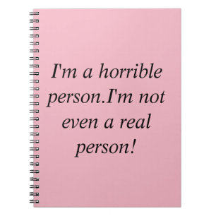 Allison quote from Orphan Black horrible person Notebook