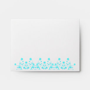 Allison Thank You Mitzvah Wedding Blue Pearls Envelope