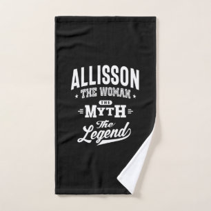 Allisson Personalised Name Birthday Gift Hand Towel