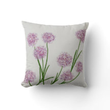 Allium globe summer cushion