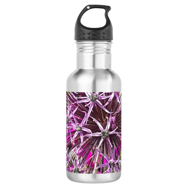 Allium & Summer Flowers  710 Ml Water Bottle (Front)