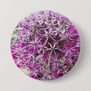 Allium & Summer Flowers 7.5 Cm Round Badge