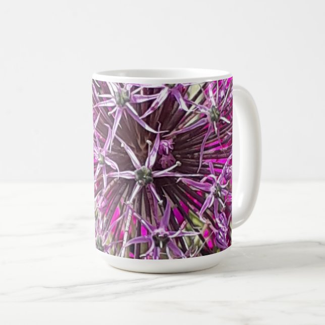 Allium & Summer Flowers  Coffee Mug (Front Right)
