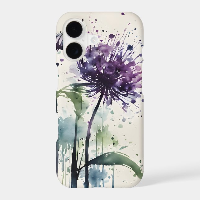 Allium - Watercolor flowers (Back)