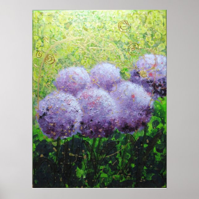Alliums at Laycock 18inx24in Value Poster Matte (Front)
