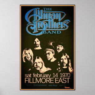 Allman Brothers Band Concert Poster