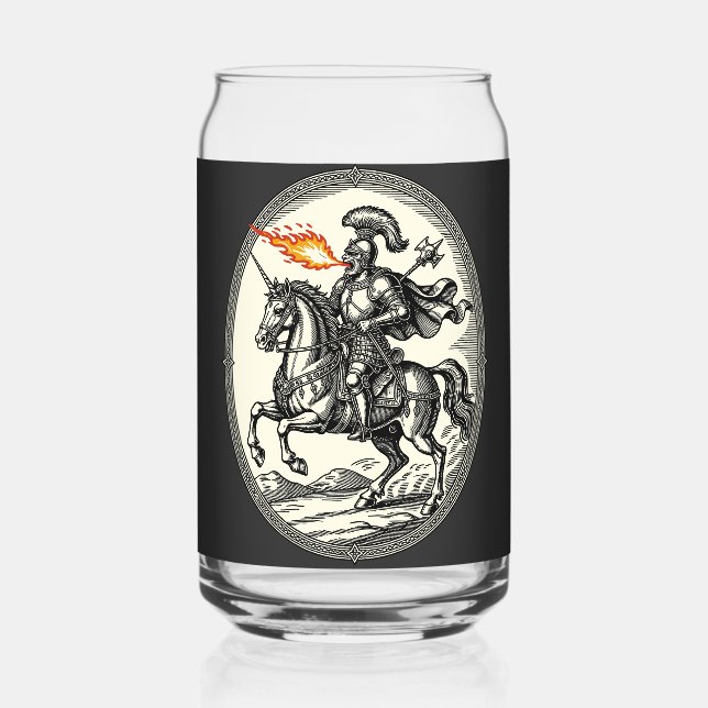 Alloces The Fire-Breathing Marshal Can Glass (Back)