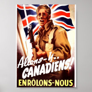 allons-y canadiens poster
