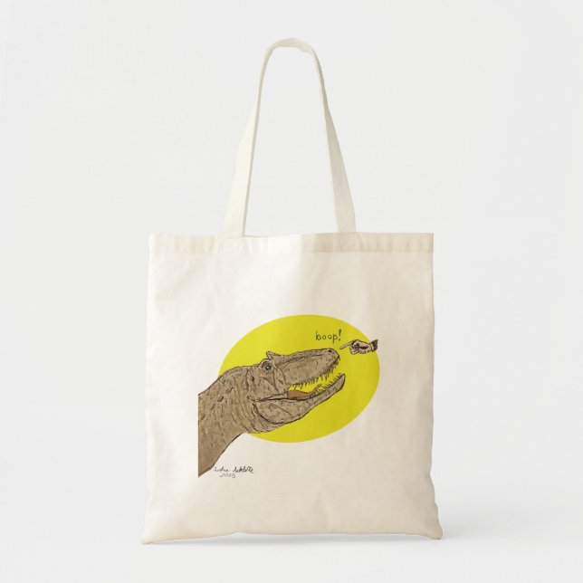 Allosaurus Boop Tote Bag (Front)
