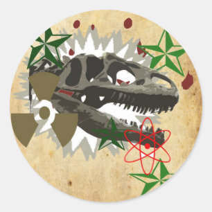 Allosaurus Classic Round Sticker
