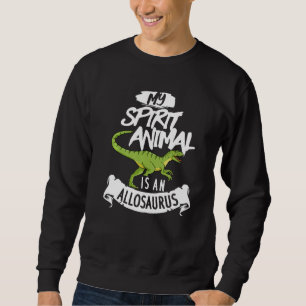 Allosaurus Dinosaur Skull Skeleton Sweatshirt