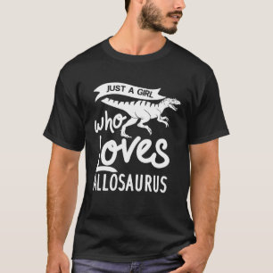 Allosaurus Dinosaur Skull Skeleton T-Shirt