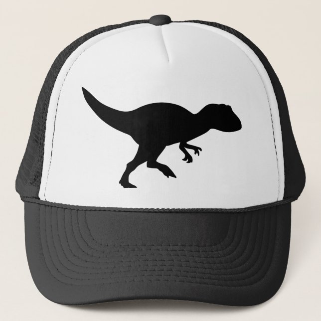 Allosaurus Dinosaur Trucker Hat (Front)