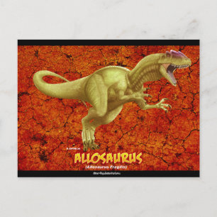 Allosaurus Postcard